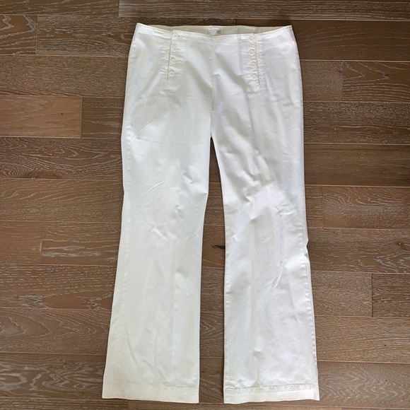 Halogen Double Button Wide Leg Denim Pant | 14 - Picture 1 of 12